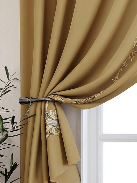 Комплект штор для кухни Андигронс (коричневый) - фото 2