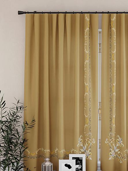 Комплект штор для кухни Андигронс (коричневый) - фото 3