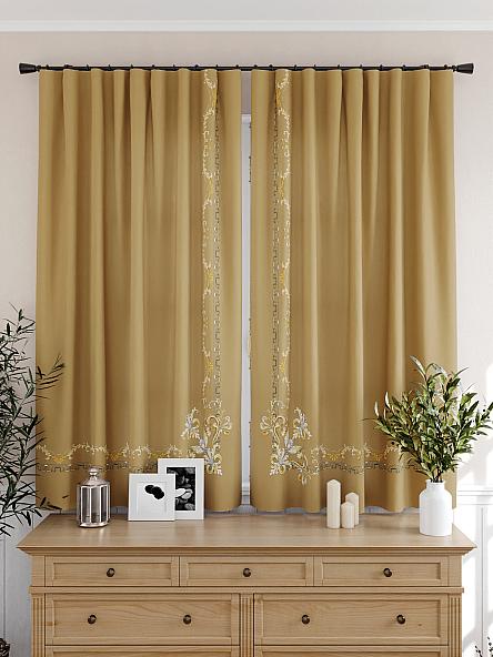 Комплект штор для кухни Андигронс (коричневый) - фото 4