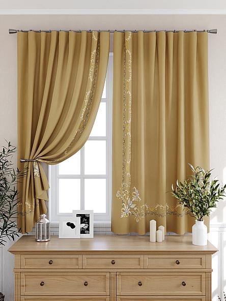 Комплект штор для кухни Андигронс (коричневый) - фото 6