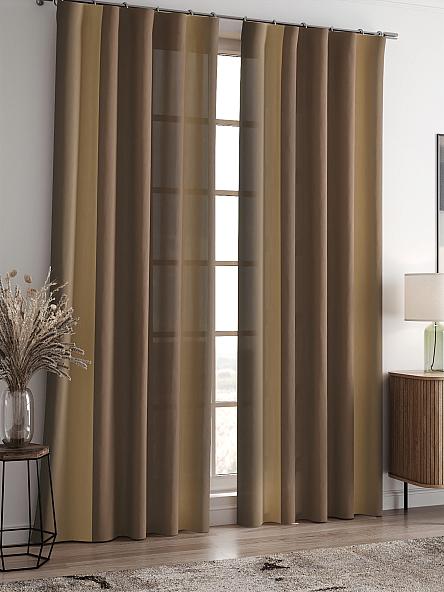 Комплект штор Линдел (коричневый) - фото 2