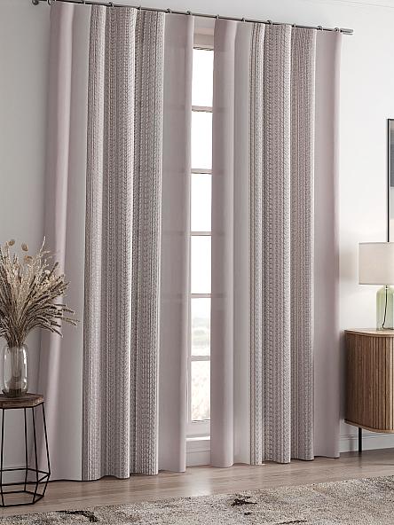 Комплект штор Френсис (серо-розовый) - фото 2