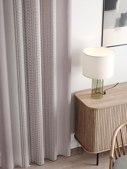 Комплект штор Френсис (серо-розовый) - фото 3