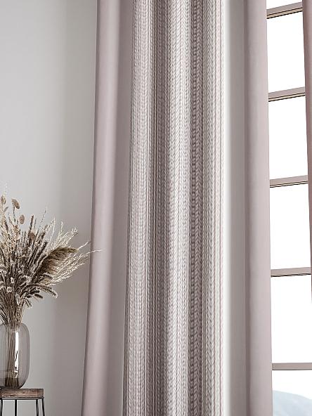 Комплект штор Френсис (серо-розовый) - фото 6