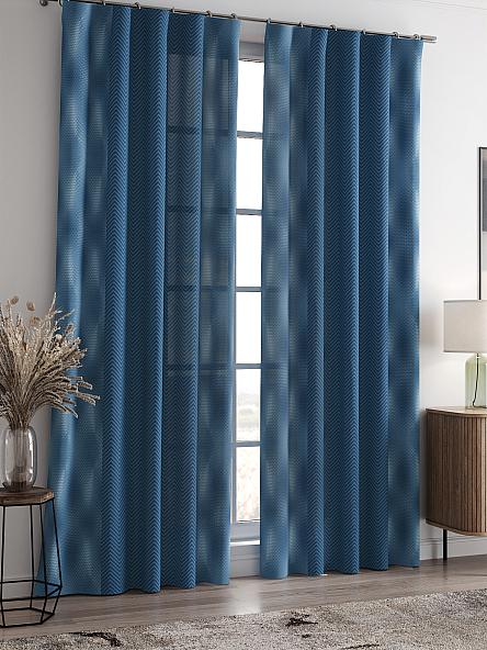 Комплект штор Лиренета (синий) - фото 2