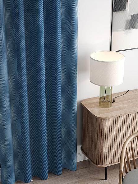 Комплект штор Лиренета (синий) - фото 3