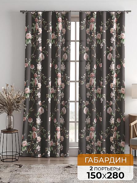 Комплект штор Лорфина (темный шоколад)