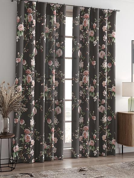 Комплект штор Лорфина (темный шоколад) - фото 2