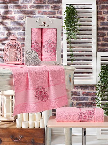 Комплект полотенец Манфора (розовый)