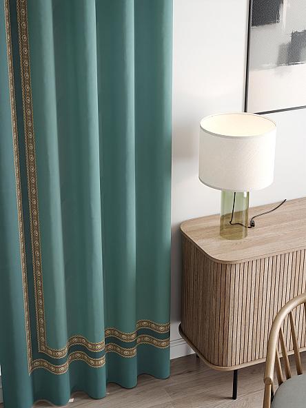 Комплект штор Лорфинас (темно-бирюзовый) - фото 3