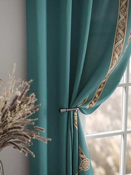 Комплект штор Лифронса (темно-бирюзовый) - фото 7