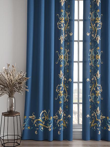 Комплект штор Орфион (синий) - фото 4
