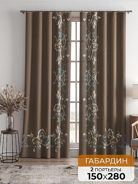 Комплект штор Орфион (коричневый)