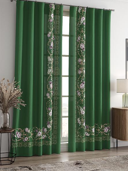 Комплект штор Рилонгс (зеленый) - фото 2