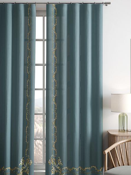 Комплект штор Лебронс (серо-синий) - фото 5