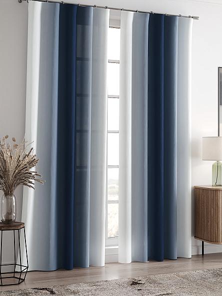 Комплект штор Ленирс (серо-синий) - фото 2