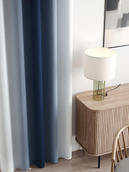 Комплект штор Ленирс (серо-синий) - фото 3