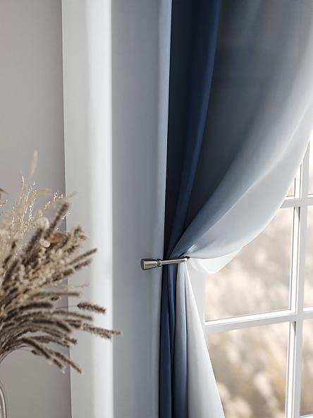 Комплект штор Ленирс (серо-синий) - фото 7