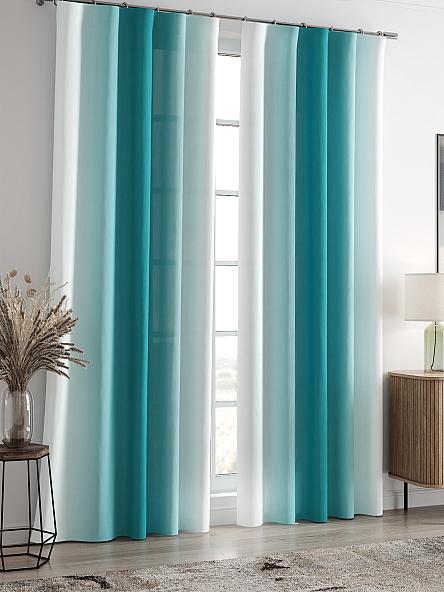 Комплект штор Ленирс (бирюзовый) - фото 2