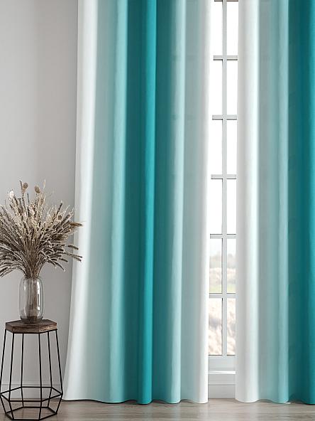 Комплект штор Ленирс (бирюзовый) - фото 4