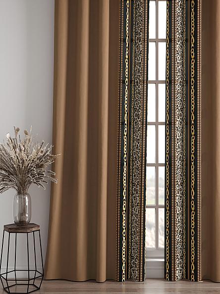 Комплект штор Алионри (коричневый) - фото 4