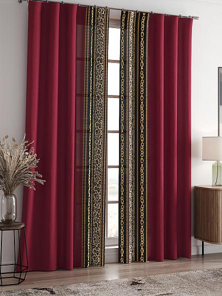 Комплект штор Алионри (бордо) - фото 2
