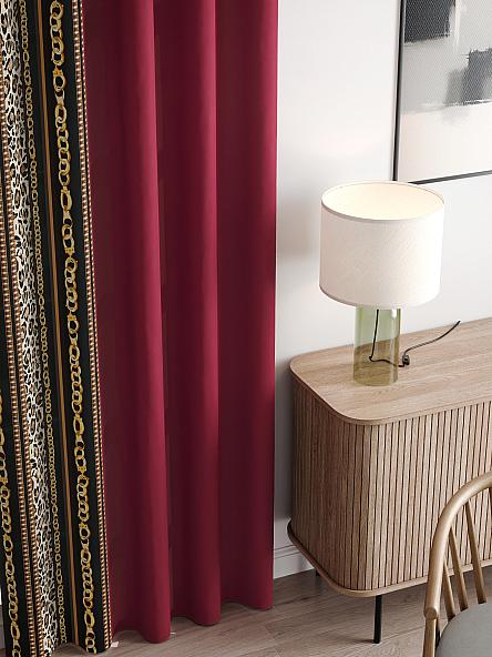 Комплект штор Алионри (бордо) - фото 3