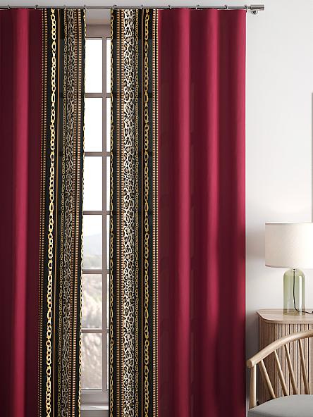 Комплект штор Алионри (бордо) - фото 5