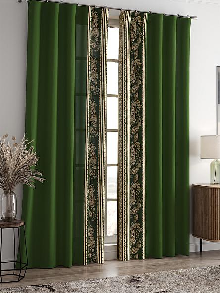 Комплект штор Норлинс (зеленый) - фото 2