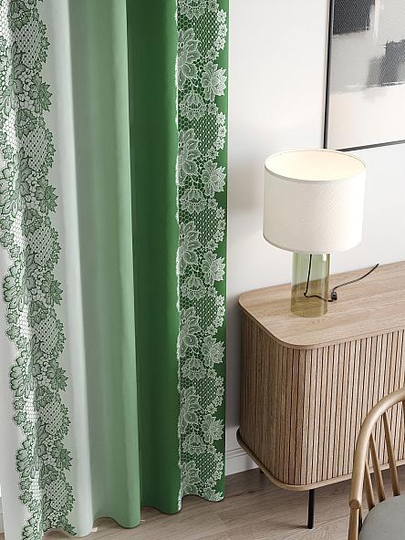 Комплект штор Лирвенс (зеленый) - фото 3