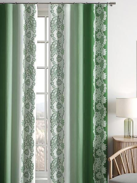 Комплект штор Лирвенс (зеленый) - фото 5
