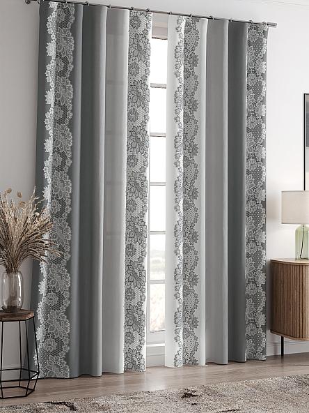 Комплект штор Лирвенс (серый) - фото 2