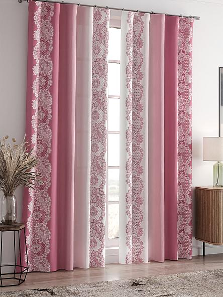 Комплект штор Лирвенс (розовый) - фото 2