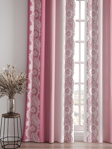 Комплект штор Лирвенс (розовый) - фото 4
