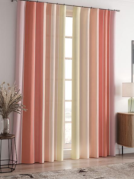 Комплект штор Фриони (сливочно-ягодный) - фото 2