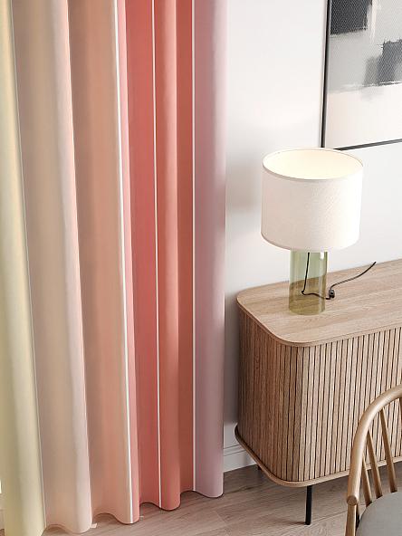 Комплект штор Фриони (сливочно-ягодный) - фото 3