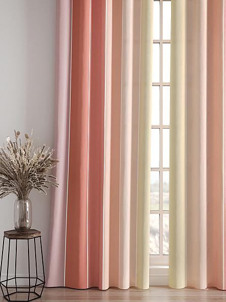 Комплект штор Фриони (сливочно-ягодный) - фото 4