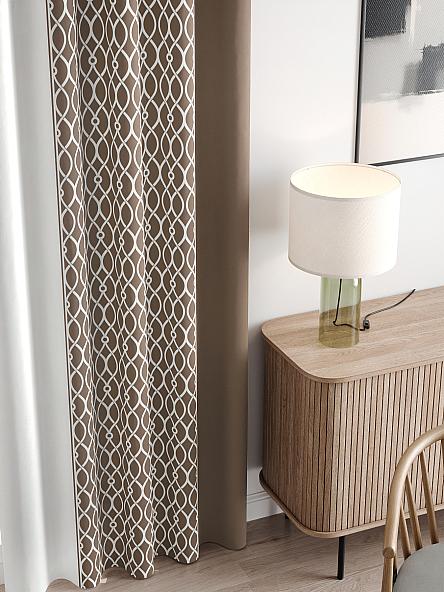 Комплект штор Леорник (коричневый) - фото 3