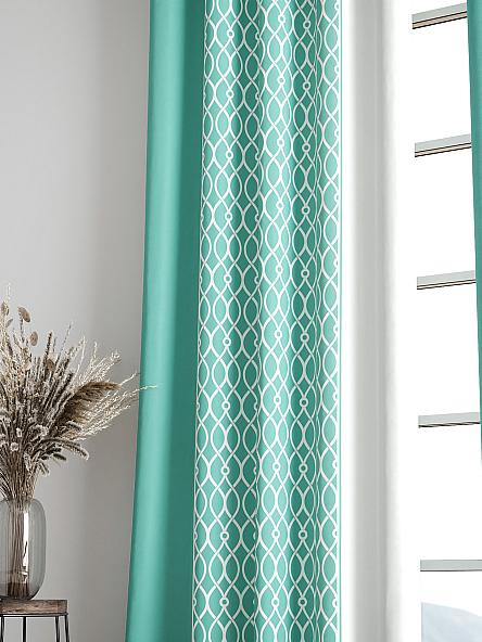 Комплект штор Леорник (бирюзовый) - фото 6
