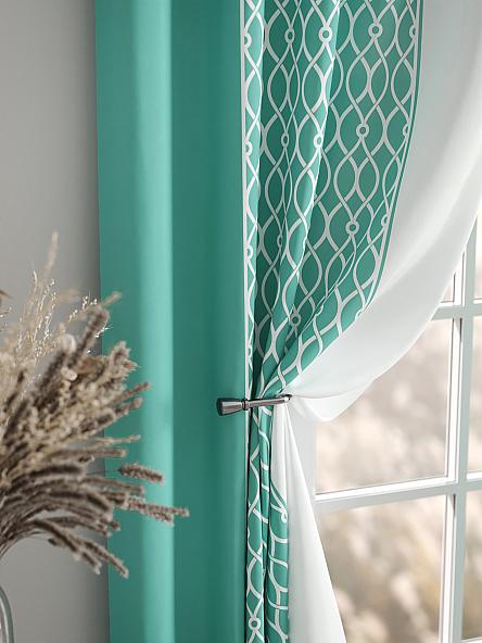 Комплект штор Леорник (бирюзовый) - фото 7