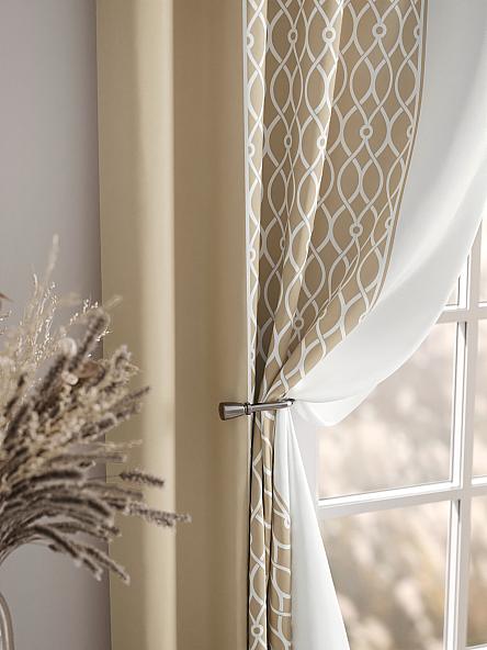 Комплект штор Леорник (бежевый) - фото 7
