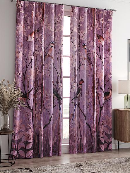 Комплект штор Брелинд (фиолетово-розовый) - фото 2