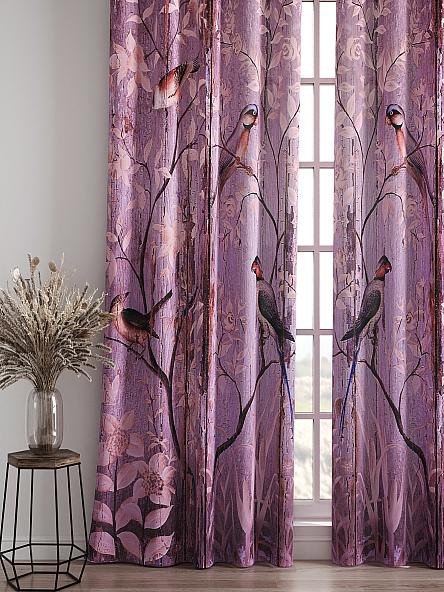 Комплект штор Брелинд (фиолетово-розовый) - фото 4