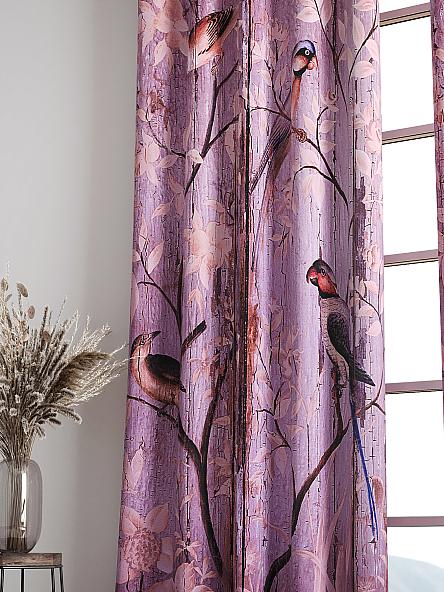 Комплект штор Брелинд (фиолетово-розовый) - фото 6