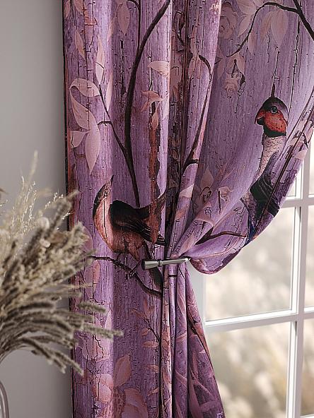 Комплект штор Брелинд (фиолетово-розовый) - фото 7