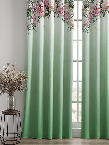 Комплект штор Роулсин (зеленый) - фото 4