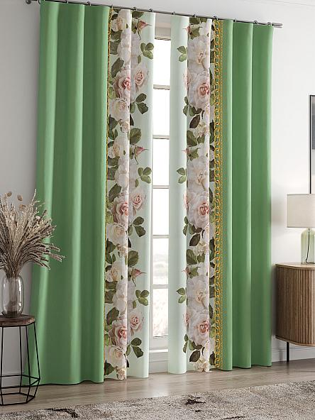 Комплект штор Лиорзис (зеленый) - фото 2