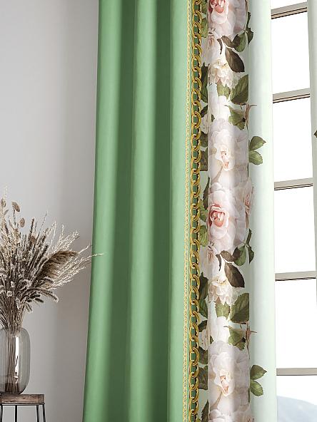 Комплект штор Лиорзис (зеленый) - фото 6