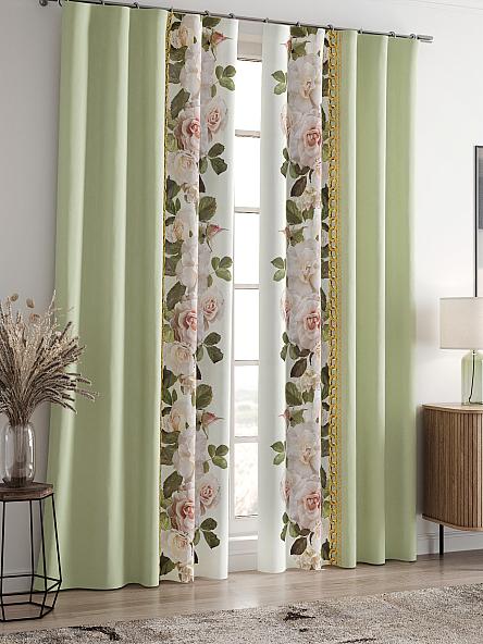 Комплект штор Лиорзис (фисташка) - фото 2