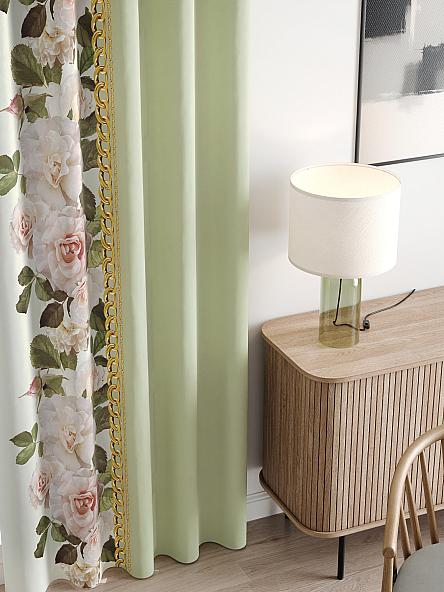 Комплект штор Лиорзис (фисташка) - фото 3